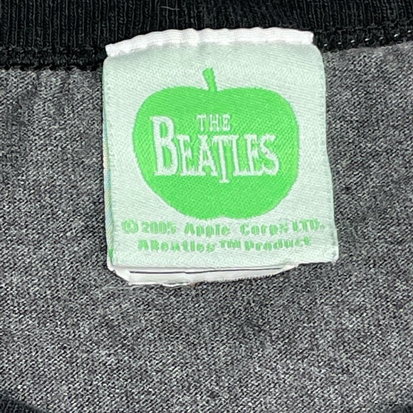 Vintage THE BEATLES T-Shirt 2005 Appke Corp Band Tee Ringer sz LARGE - Picture 7 of 8